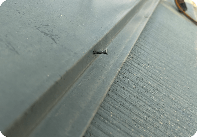 板金の釘のゆるみ